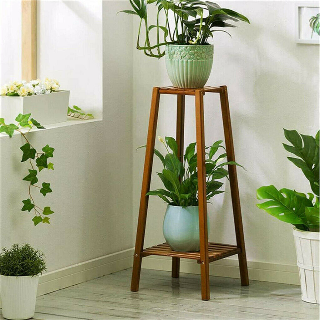 Indoor Plant Stand Flower Shelf Corner Florist Display Rack