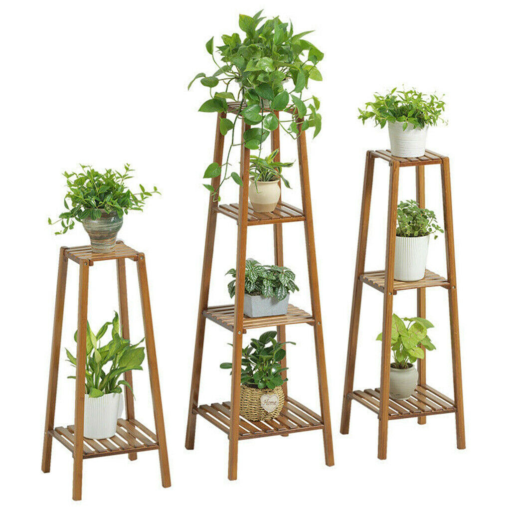 Indoor Plant Stand Flower Shelf Corner Florist Display Rack