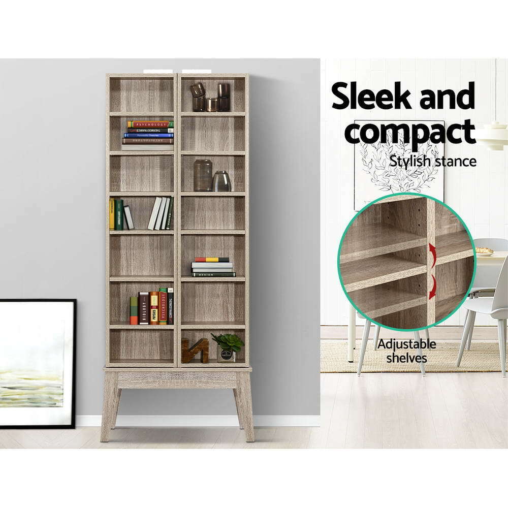 Book Cd Rack Fordable Books Games CD DVD Multi-media Shelf Storage Rack – Smart Home