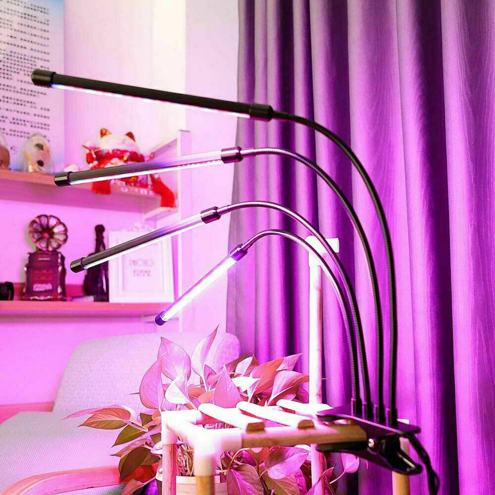 4 Head LED Grow Light Plant Light Panel Growing Plant Veg Flower Indoor Lamp