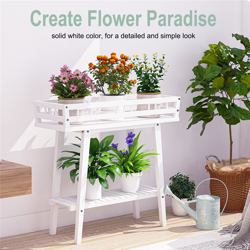 Planter Store Display Tree Rack Planter Display Stand Flower Pot Holder Rack White – Smart Home