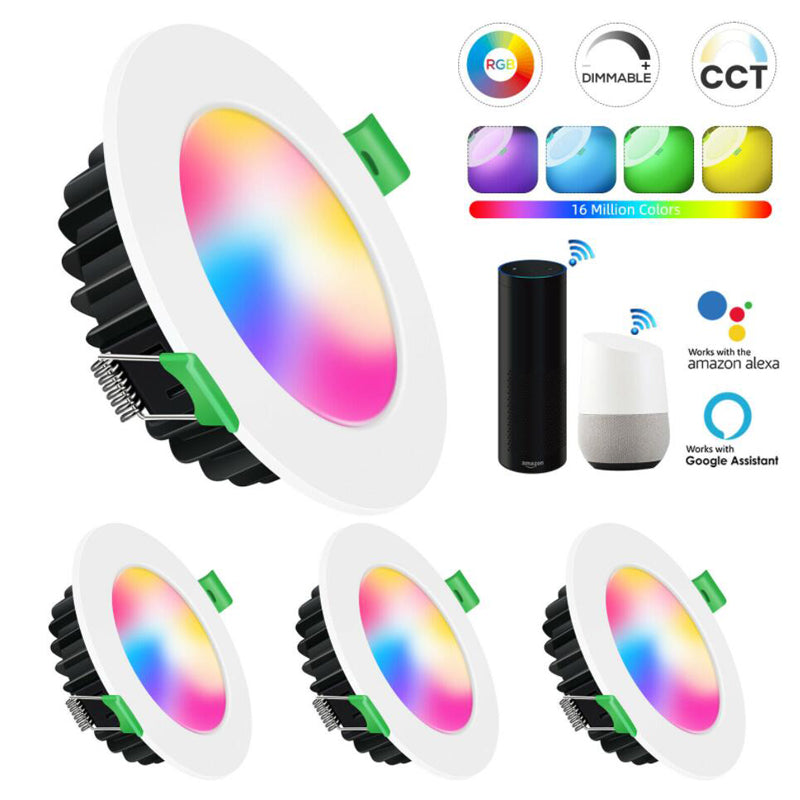 10W Smart Downlight Dimmable RGB CCT - 4PCS