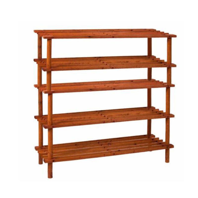 4/5 Tiers Shoe Rack Storage Wooden Organizer Shelf