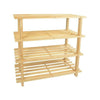 4/5 Tiers Shoe Rack Storage Wooden Organizer Shelf