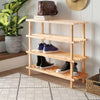 4/5 Tiers Shoe Rack Storage Wooden Organizer Shelf