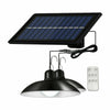 Solar Power Outdoor Garden Hanging LED Lamp Yard Pendant Light With Remote Control