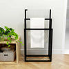 Metal Bathroom Towel Rack 3 Bars Freestanding Drying Shelf Storage Organizer