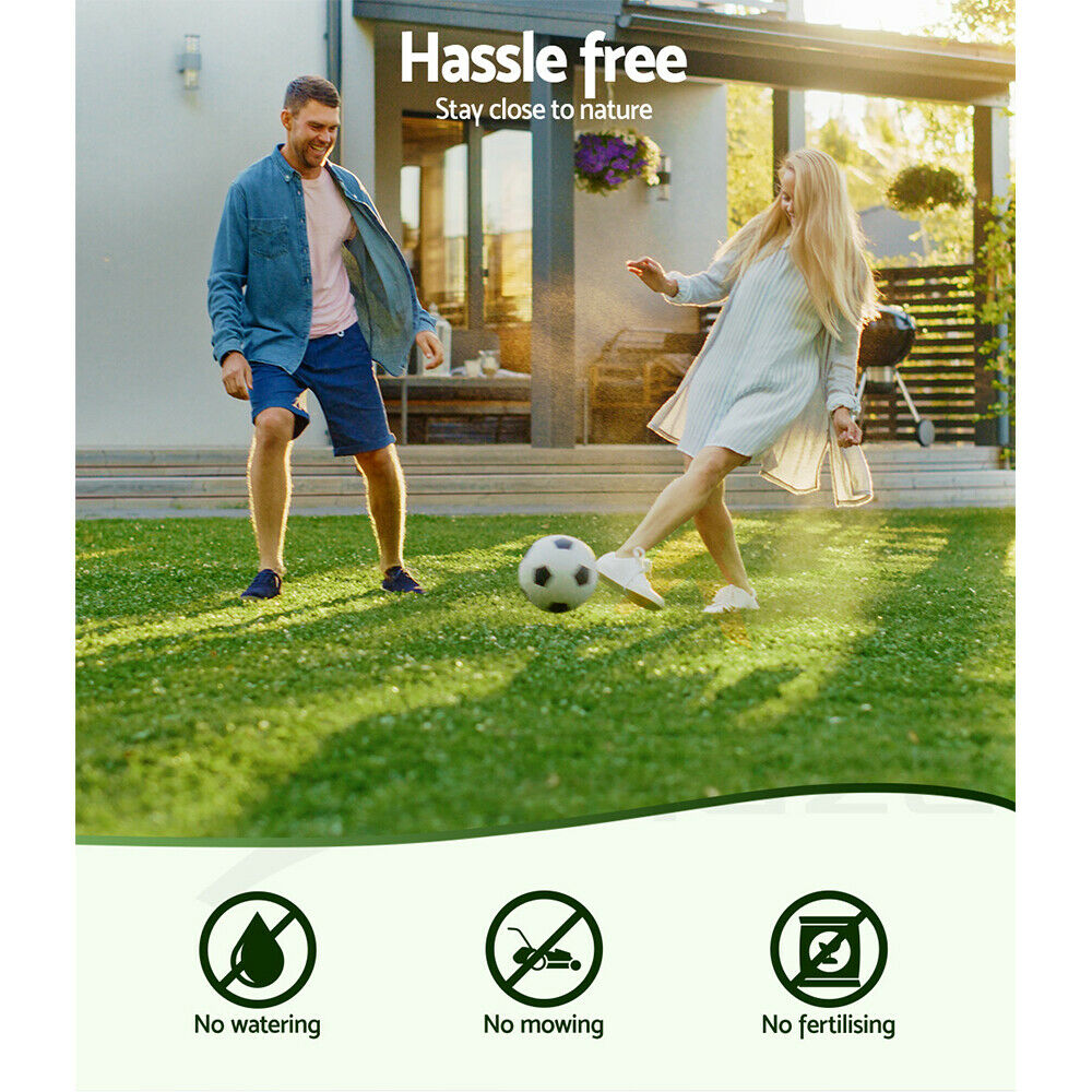 Artificial Synthetic Grass Fake Lawn 5-60SQM Turf Plastic Plant 30mm Thick 8 years Warranty Certified Lead Free Children and Pets Safe