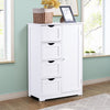 Bathroom Cabinet Toilet Storage Organizer Cupboard with Drawers