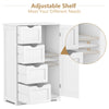 Bathroom Cabinet Toilet Storage Organizer Cupboard with Drawers