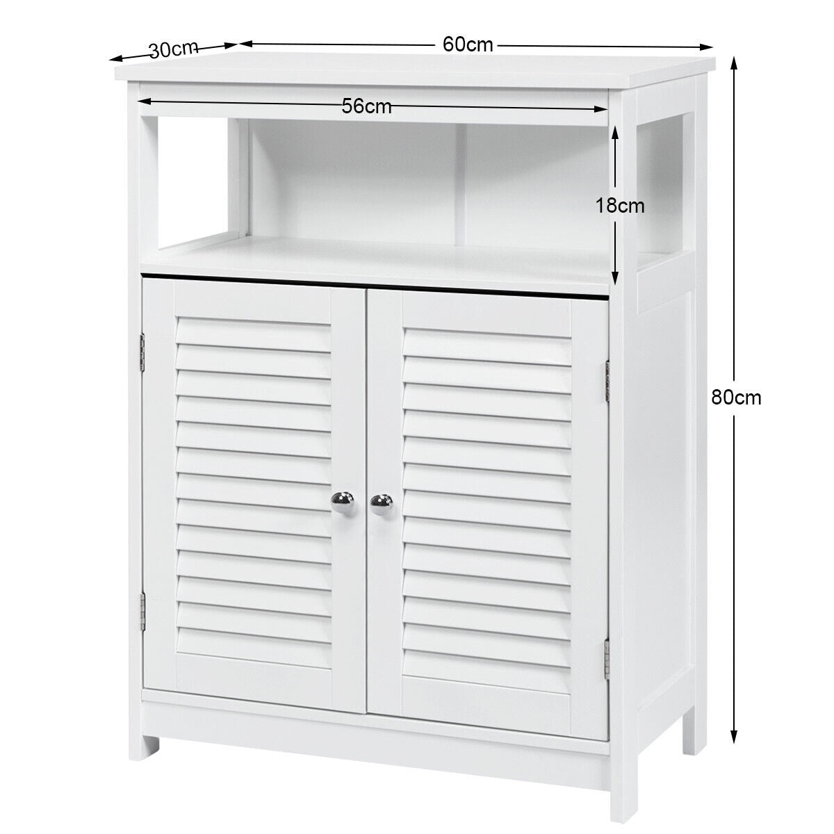 Bathroom Wooden Storage Cabinet Toilet Organiser