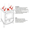 5 Blade Heat Fan Fireplace Heater