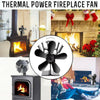 5 Blade Heat Fan Fireplace Heater
