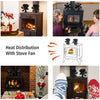 6 Blades Fireplace Fan Heater