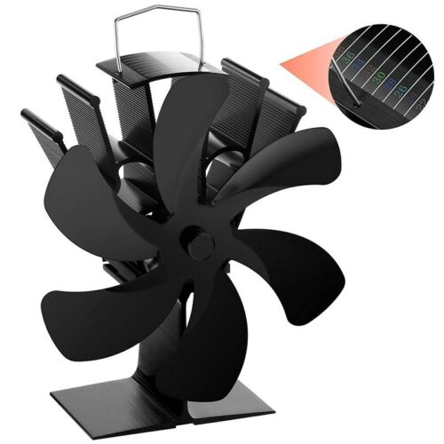 6 Blades Fireplace Fan Heater