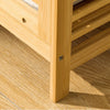 Bamboo Laundry Hamper Tilt Out Clothes Basket Shelf Organizer