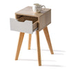 Wood Bedside Table Side Tables with Drawers