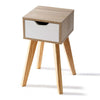 Wood Bedside Table Side Tables with Drawers