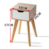 Wood Bedside Table Side Tables with Drawers