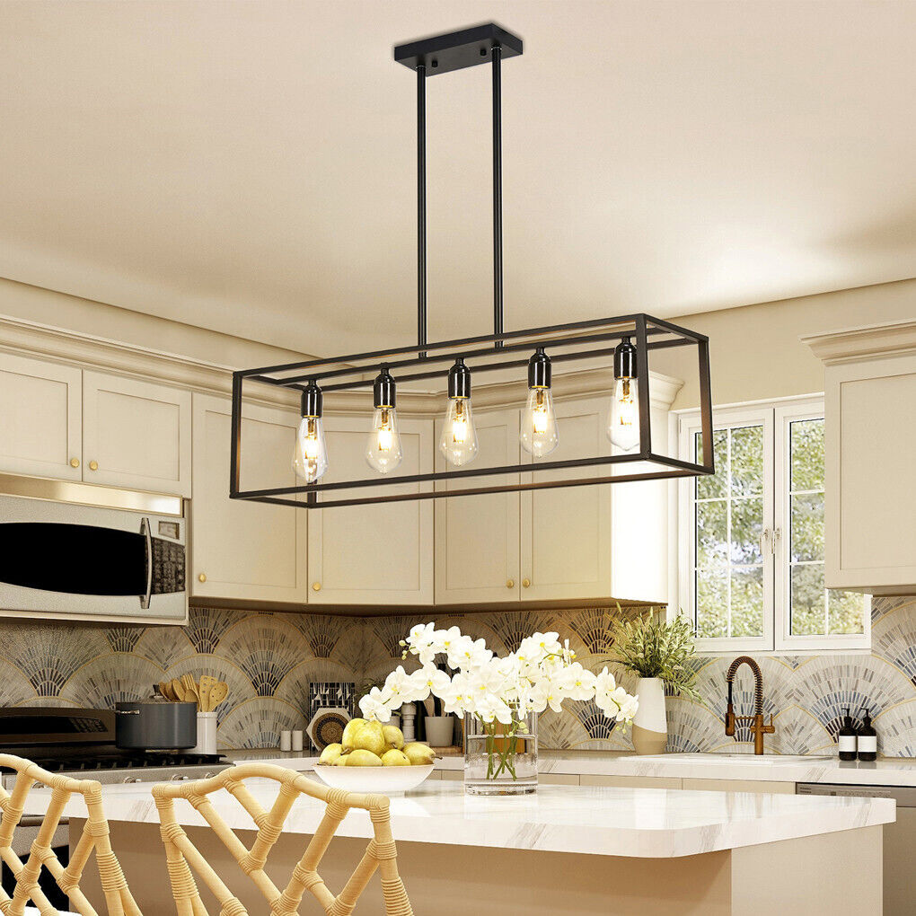 Industrial Kitchen Island Pendant Light Dining Room