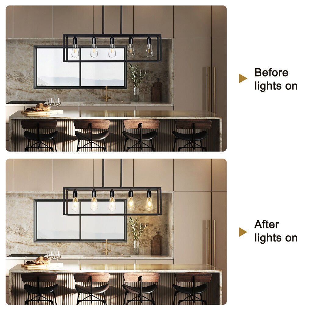 Industrial Kitchen Island Pendant Light Dining Room