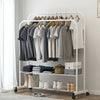 Freestanding Garment Clothes Rack Wire Shelving Stand Bedroom Coat Clothing Rack