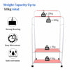 Freestanding Garment Clothes Rack Wire Shelving Stand Bedroom Coat Clothing Rack