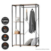 Garment Rack & Shelving 3 Tier Sleek Stylish Modern Design