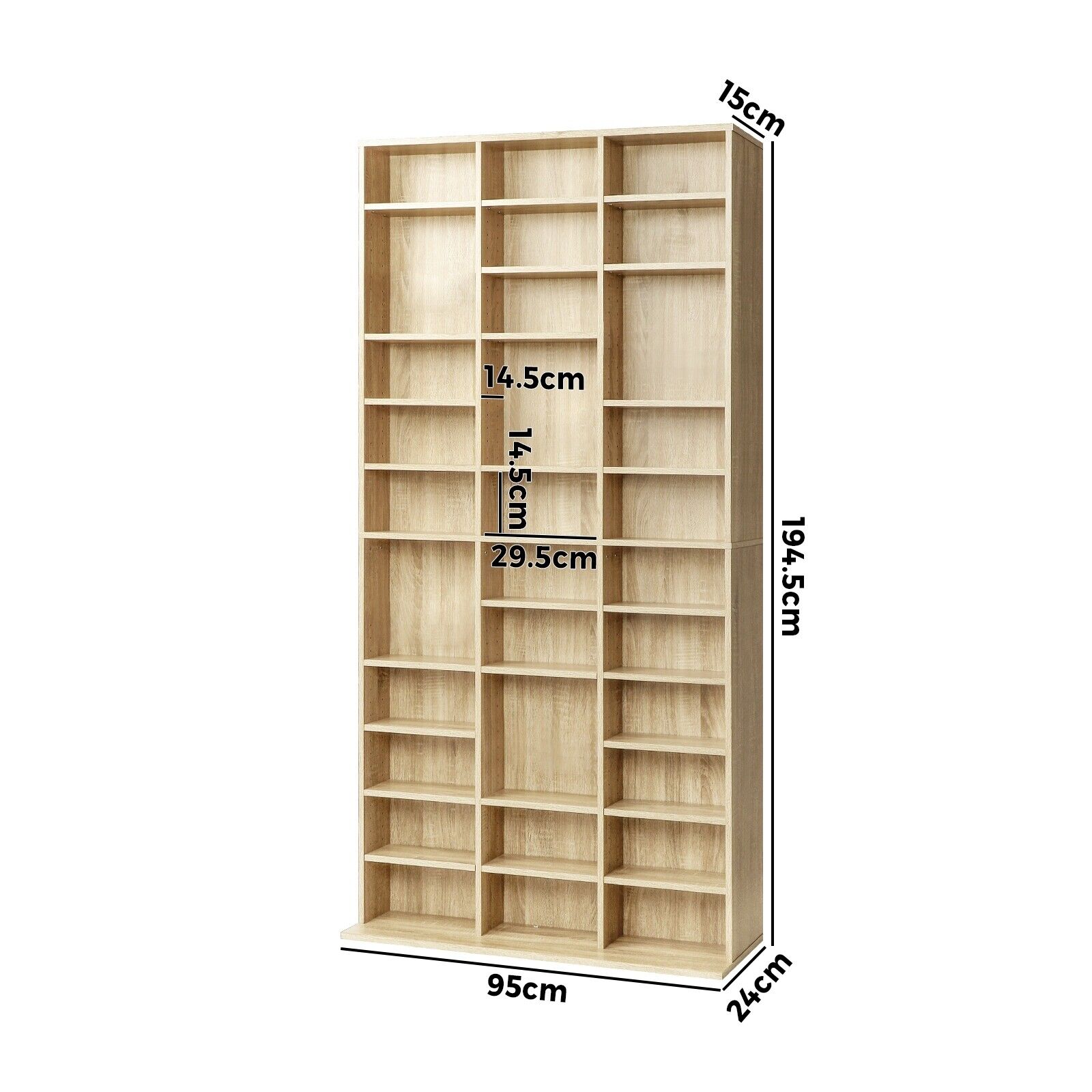 Display Shelf Bookshelf Bookcase CD DVD Storage Rack