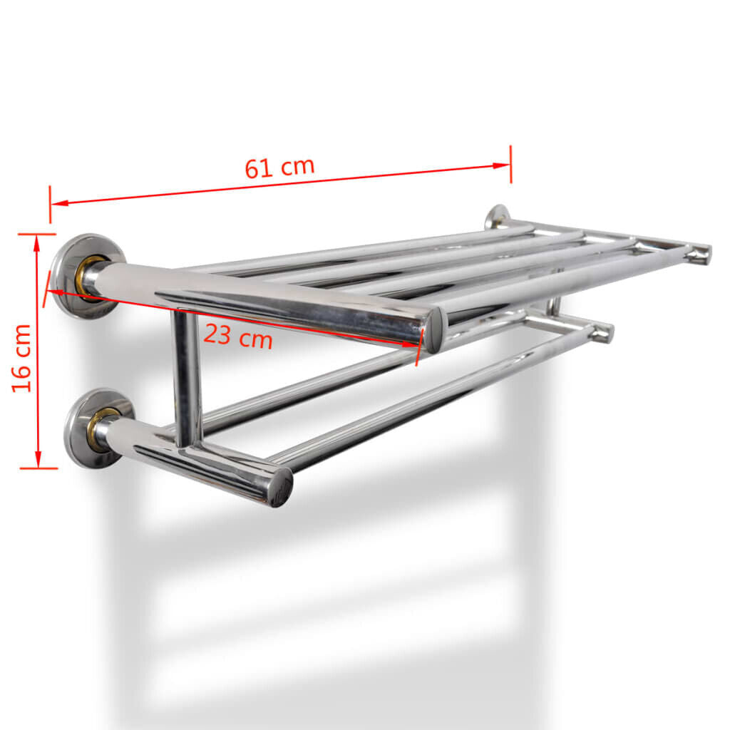 Stainless Steel Towel Rack with 6 Tubes