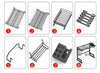 Dish Drying Rack Over Sink Stainless Steel Dish Drainer Organizer 2 Tier 65cm 85cm