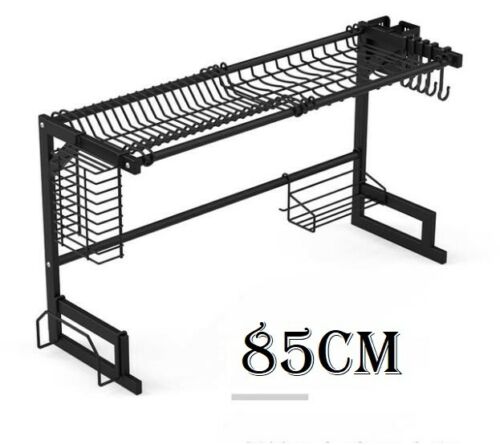 Dish Drying Rack Over Sink Stainless Steel Dish Drainer Organizer 2 Tier 65cm 85cm