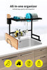 Dish Drying Rack Over Sink Stainless Steel Dish Drainer Organizer 2 Tier 65cm 85cm