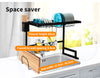 Dish Drying Rack Over Sink Stainless Steel Dish Drainer Organizer 2 Tier 65cm 85cm