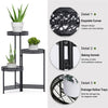 Vintage Corner Metal Plant Stand Round Flower Rack