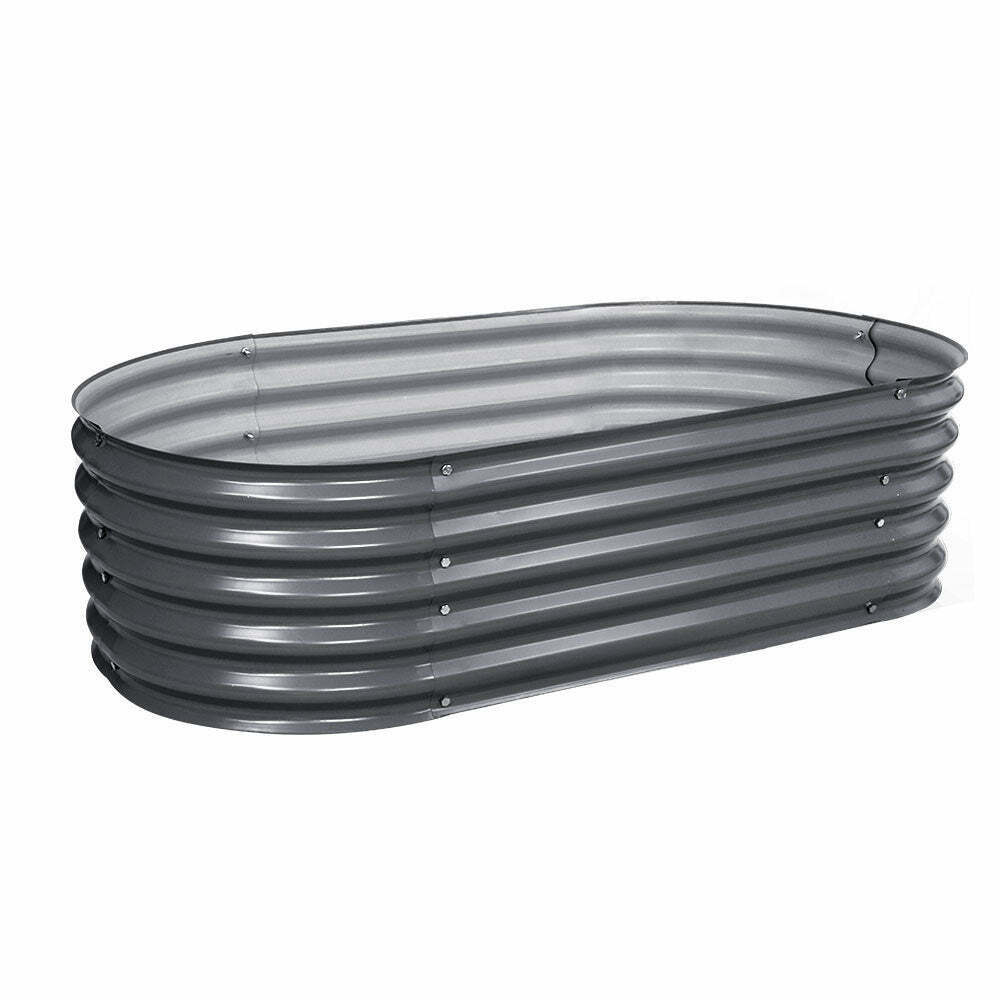 Galvanised Raised Steel Garden Bed Planter 160X80X42CM