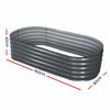 Galvanised Raised Steel Garden Bed Planter 160X80X42CM