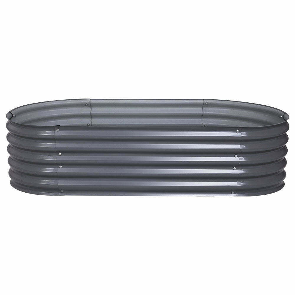Galvanised Raised Steel Garden Bed Planter 160X80X42CM
