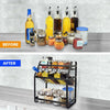 Seasoning Spice Bottle Rack Shelf Storage Stand Kitchen Cabinet Organizer Holder