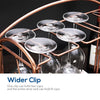 8 Bottle and 8 Goblet Wine Rack Holder Storage Organiser Display Shelf Bar 2 Tiers