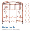 8 Bottle and 8 Goblet Wine Rack Holder Storage Organiser Display Shelf Bar 2 Tiers