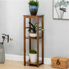 2/3Tier End Table Bamboo Square Oriental Table Bedside Chairside Table Furniture