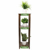 2/3Tier End Table Bamboo Square Oriental Table Bedside Chairside Table Furniture