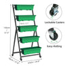 Rolling Vertical Raised Garden Bed Grow Herbs Vegetables Planter