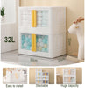32L Stackable Foldable Storage Container Organizer