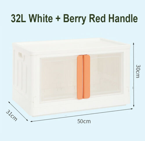 32L Stackable Foldable Storage Container Organizer