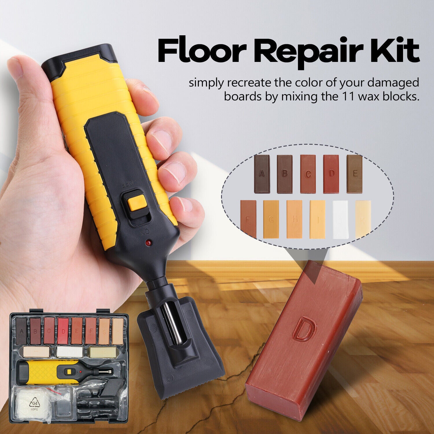 Laminate Floor Repair Kit Furniture Scratch Fix Wax System