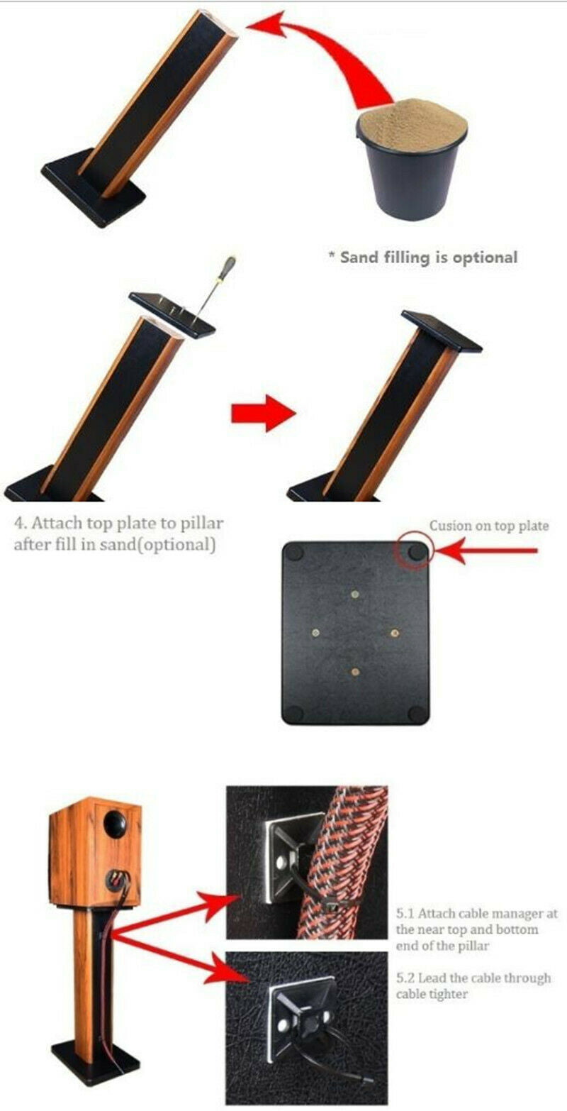 Home Theatre Bookshelf Hi Fi Speaker Stands