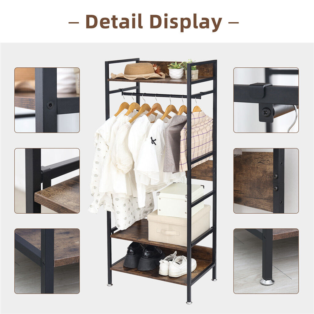 Bedroom Rbe Rack Large Garment Coat Rack Shoe Rack for Entryway Bedroom – Smart Home