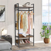 Large Garment Coat Rack Shoe Rack for Entryway Bedroom